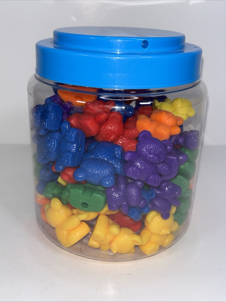 Learning Resources Three Bears Counters, Color, Size & Sorting, Set of 96 GUC