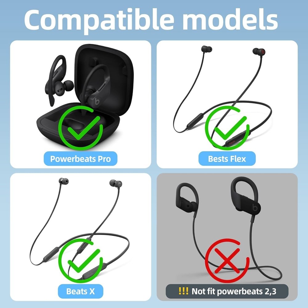 Replacement Ear tip for Powerbeats Pro, Beats Earbuds Replacement Tips,Wirele...