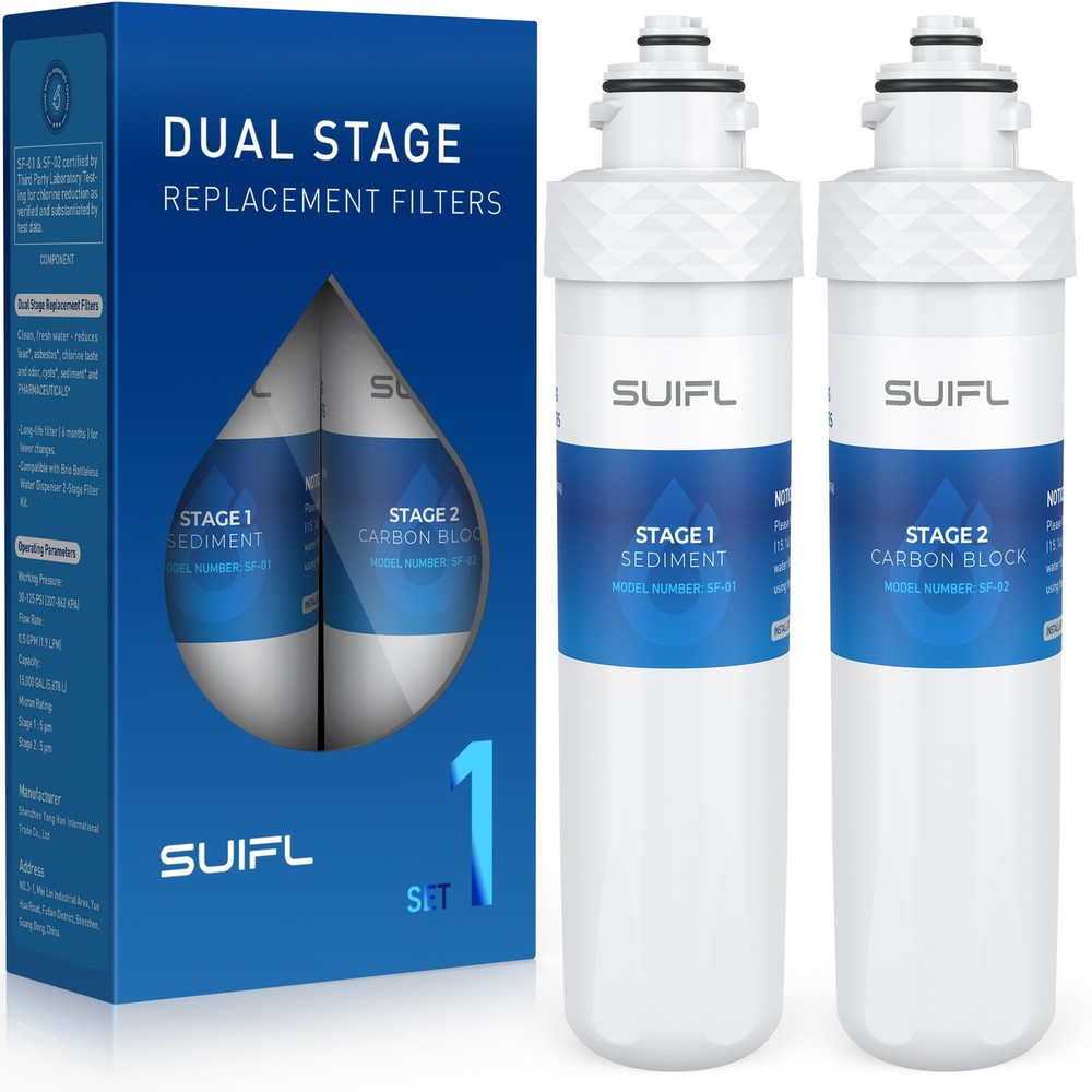 Water Cooler Owner Replacement Filter Kit - 2 Stage UVF2 Compatible