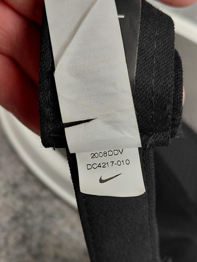 Nike Dry Fit Visor Black With Red/white Paw Strapback Hooknloop