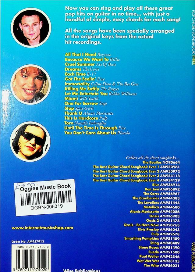 Pop Chord Songbook Three