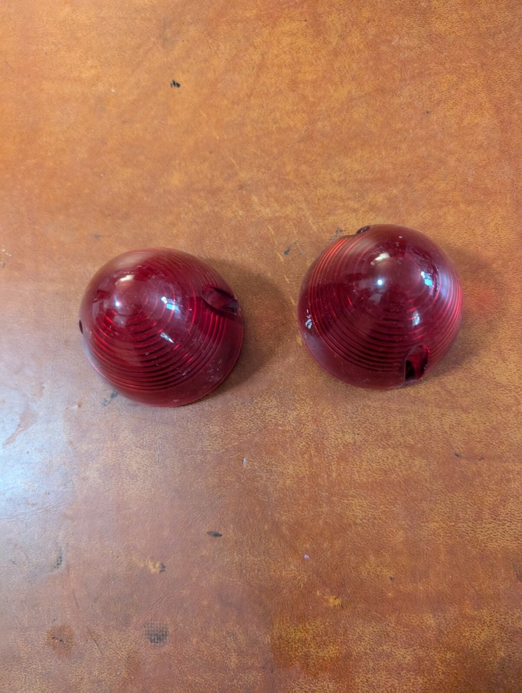 Pair Red Beehive Light sae-P2-96 DOT (b44) harley