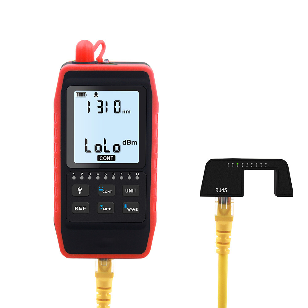 VXSCAN NF-908 Optical Power Meter RJ45 Network Test Portable Automatic Shutdown