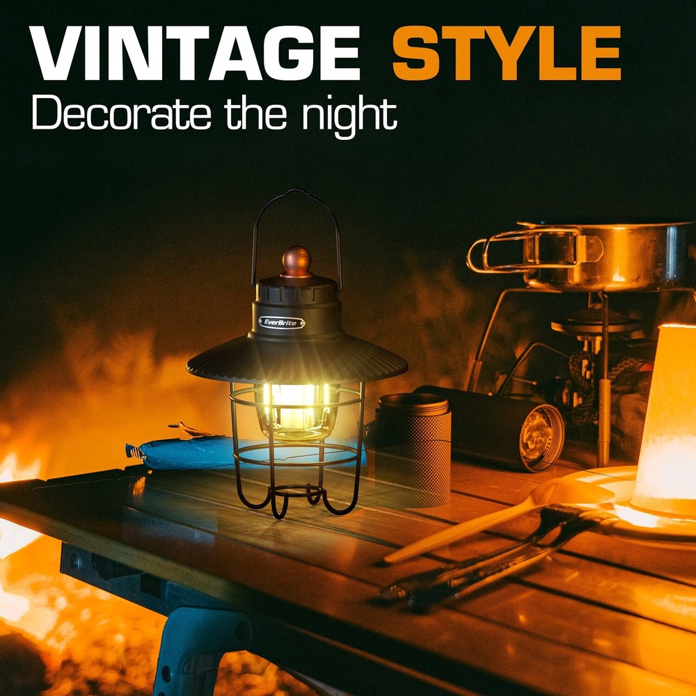 EverBrite LED Camping Lantern 3 Lights Modes Lanterns USB C Rechargeable Lantern