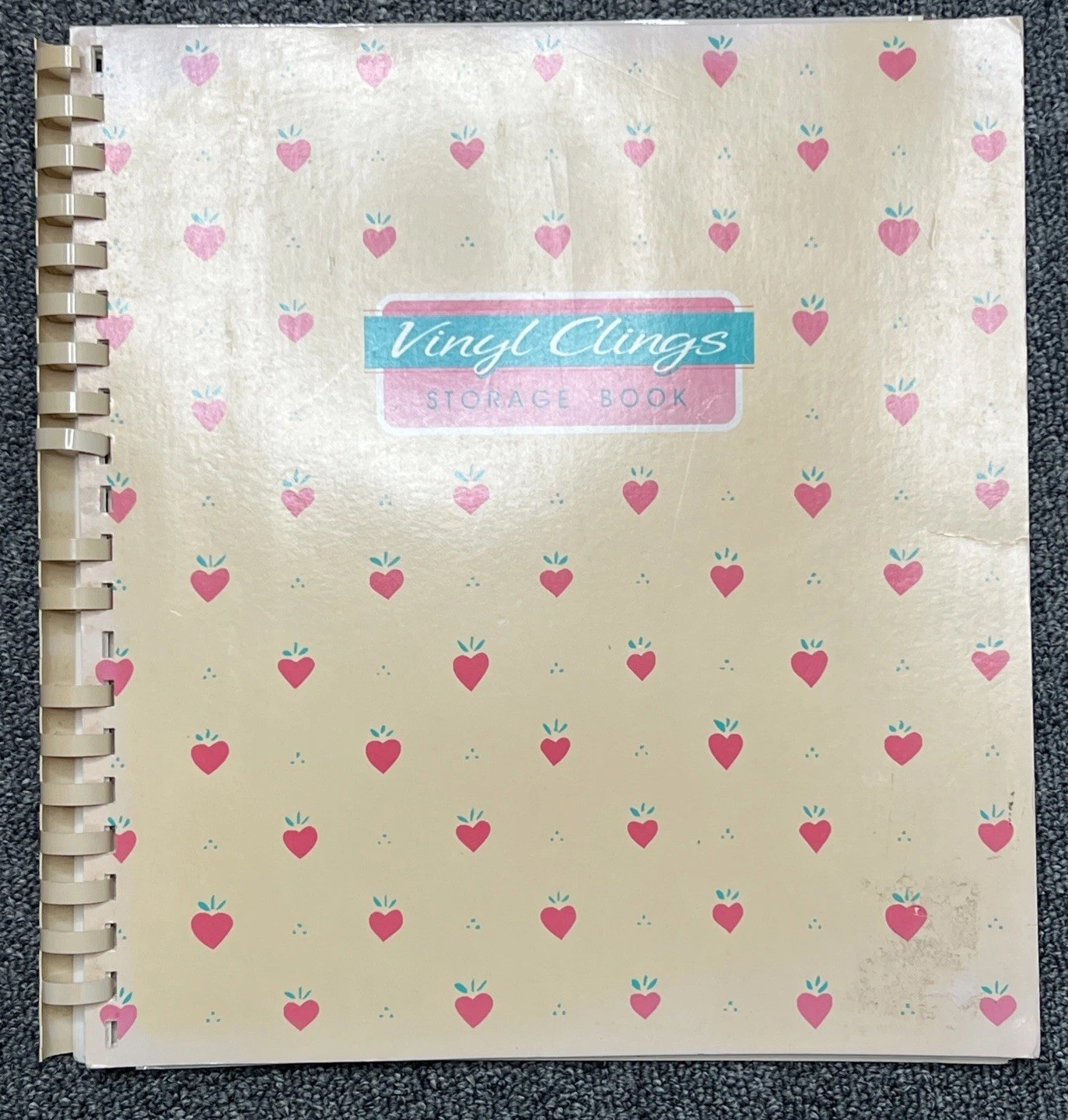 Vintage Current Inc Vinyl Clings Storage Book Holiday Stickers 1990s