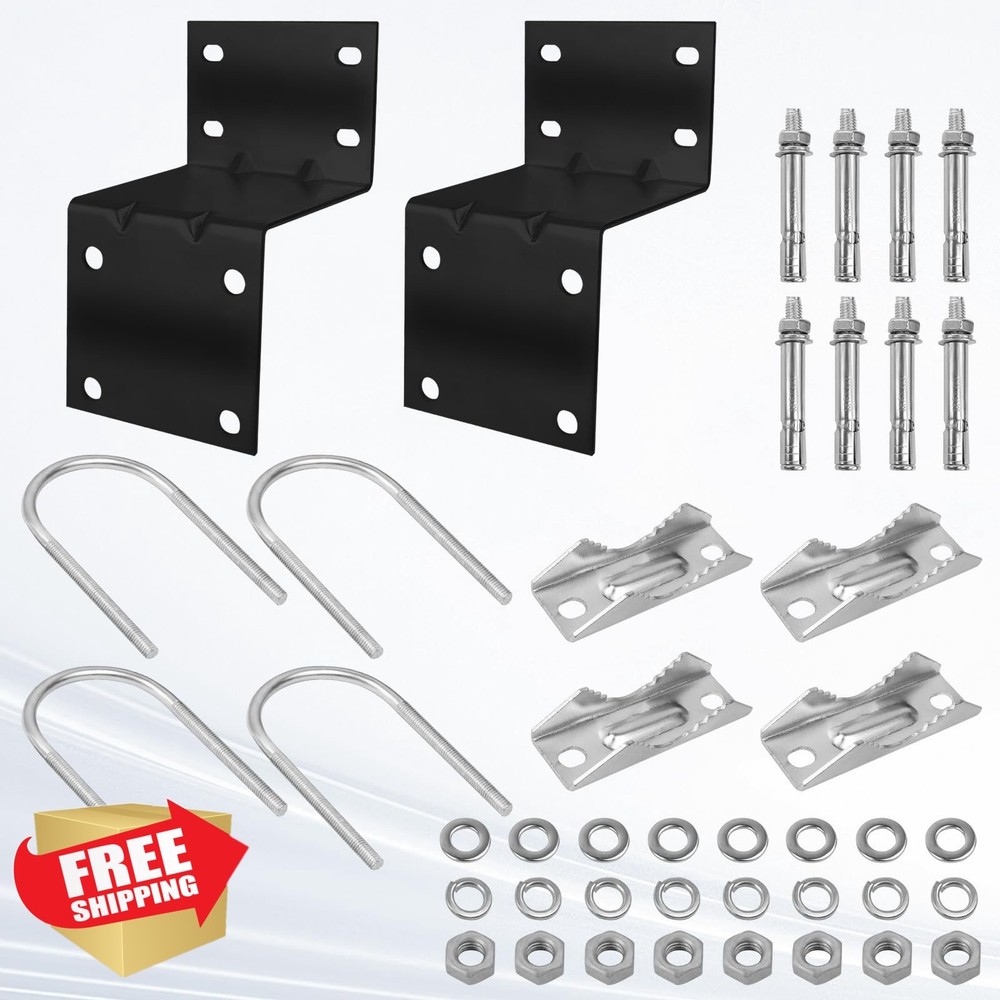 MOOKEERF Antenna Pole Mount Bracket Kit 2 Set