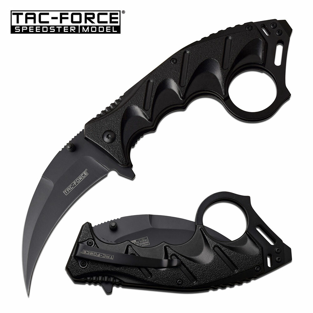 Tac-Force Karambit Tactical Assisted Folding Pocket Knife Black Hawkbill Blade