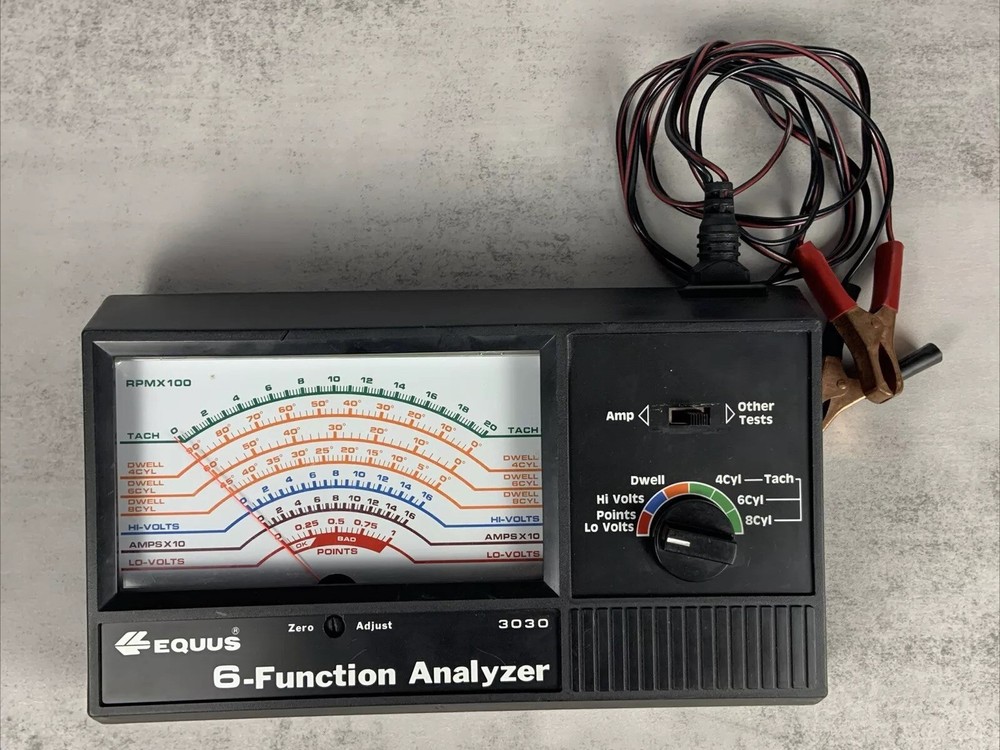 Equus 6-Function Analyzer Model 3030 with Clamps Battery Not Included