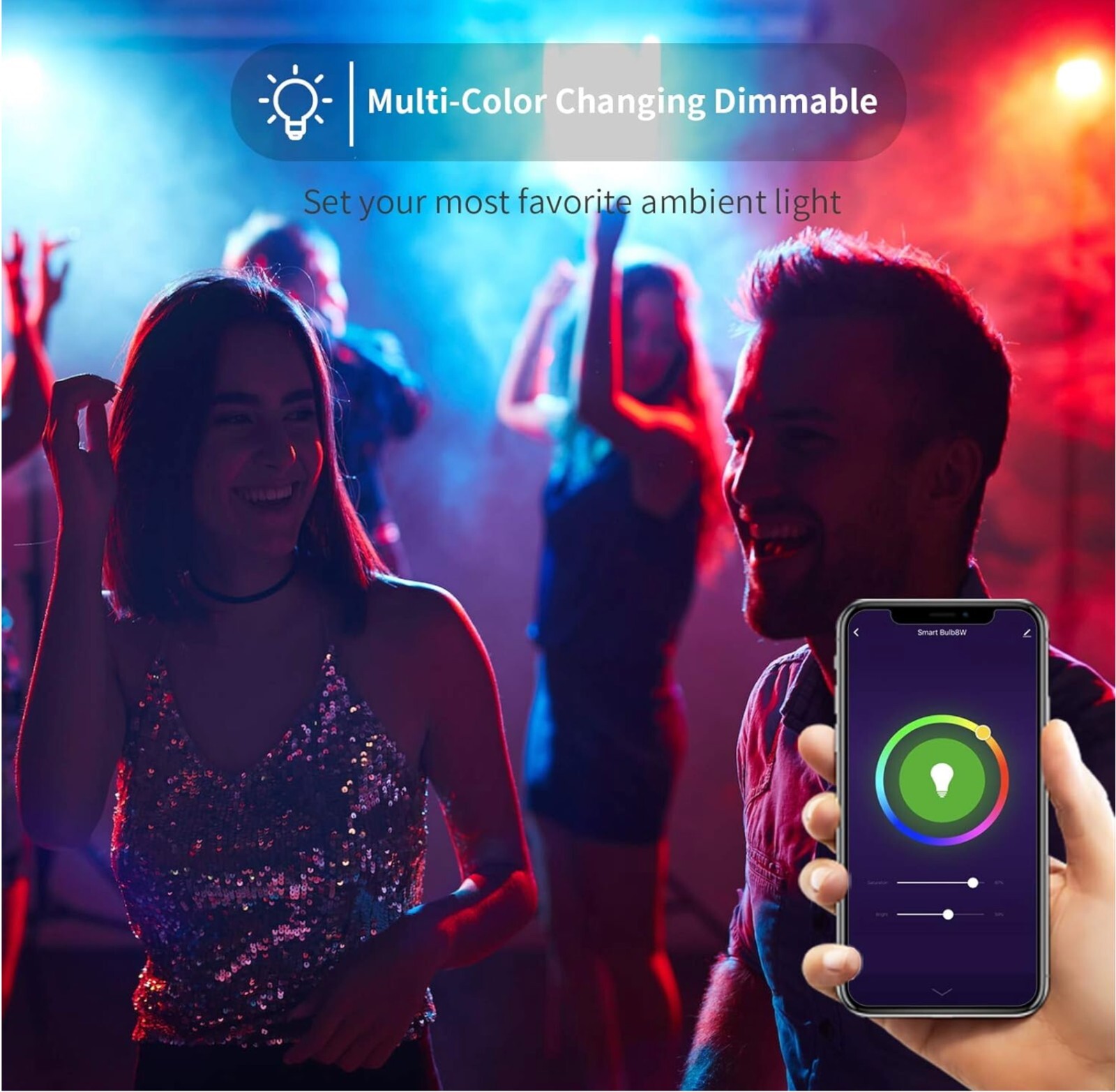 4PACK Avatar Controls Smart WiFi LED Light Bulb Google Alexa Dimmable BR30 E26