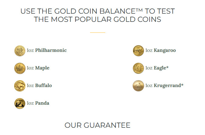 GENUINE Gold Coin Authenticity Tester Detector Eagle Maple Kangaroo Panda