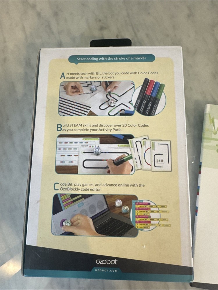 Ozobot Bit Starter Kit Decode Coding Programmable Robot with Activity Pack