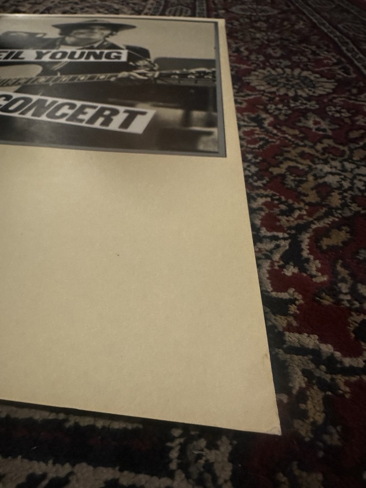 NEIL YOUNG 1978 WARNER BROS. PROMOTIONAL CONCERT POSTER ORIGINAL