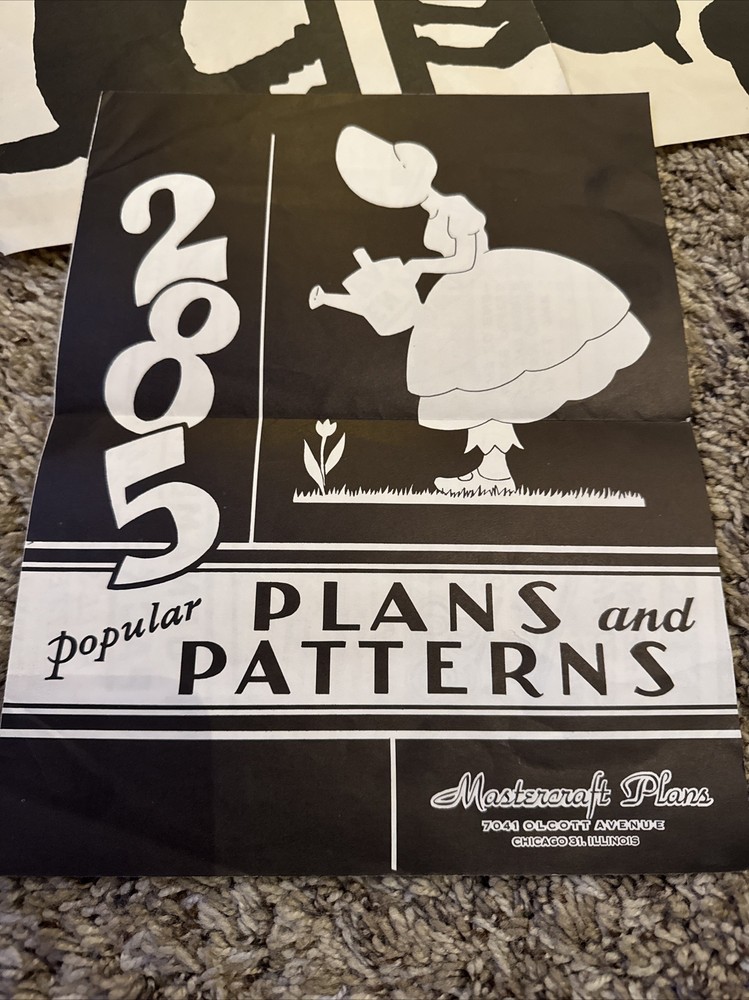Vintage Mastercraft Craftplans Woodworking Patterns Catalog Ephemera
