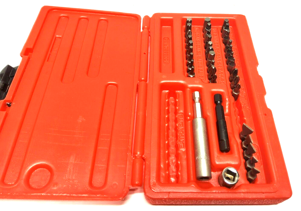 NEW Snap-on™ Master Screwdriver MAGNETIC Bit 37 Pcs Set Red Hard Case SDM400A