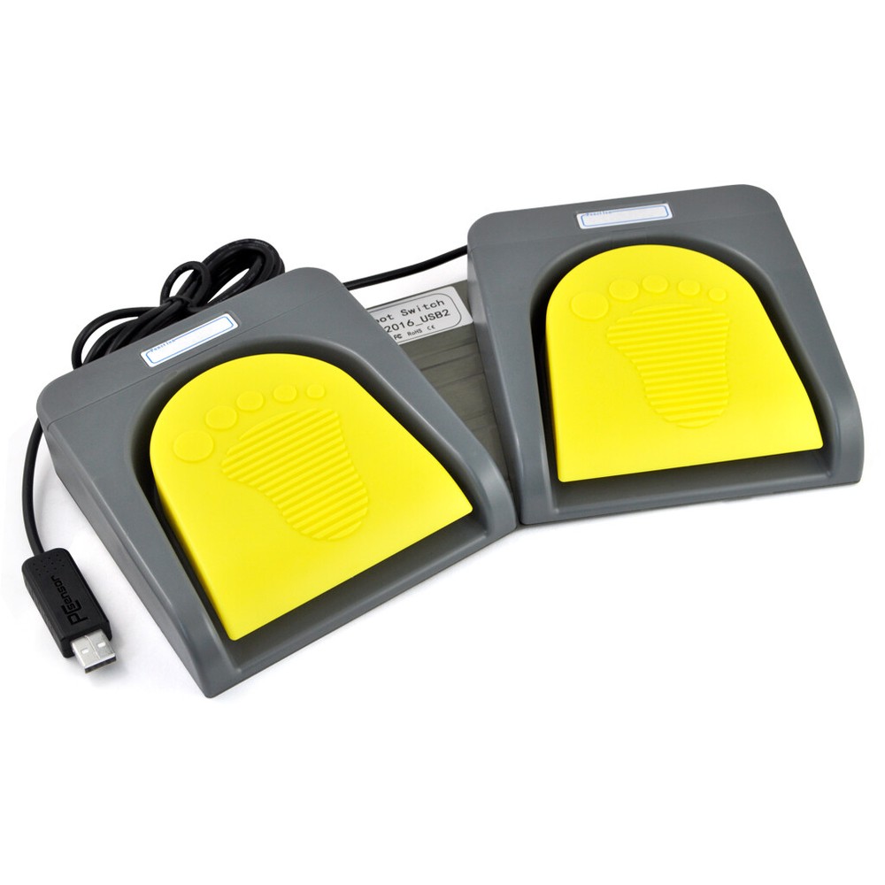 Double USB Foot Switch Control One Key Customized Computer Keyboard Action Pedal