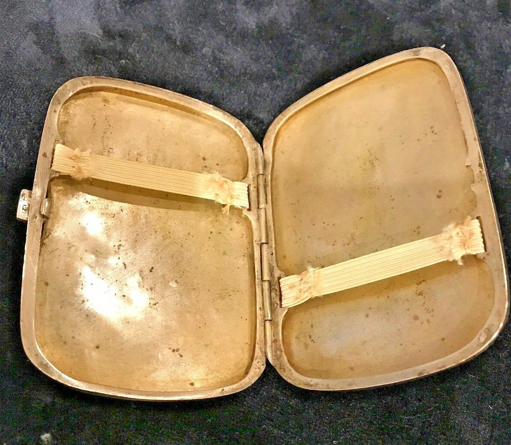 Antique 800 Silver Cigarette Case