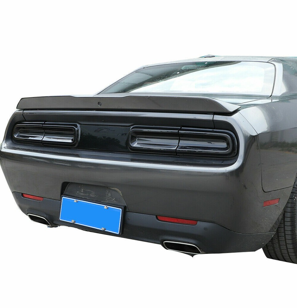 Smoked Tail Light Covers Rear Light Guards Trim for Dodge Challenger 2015-2023