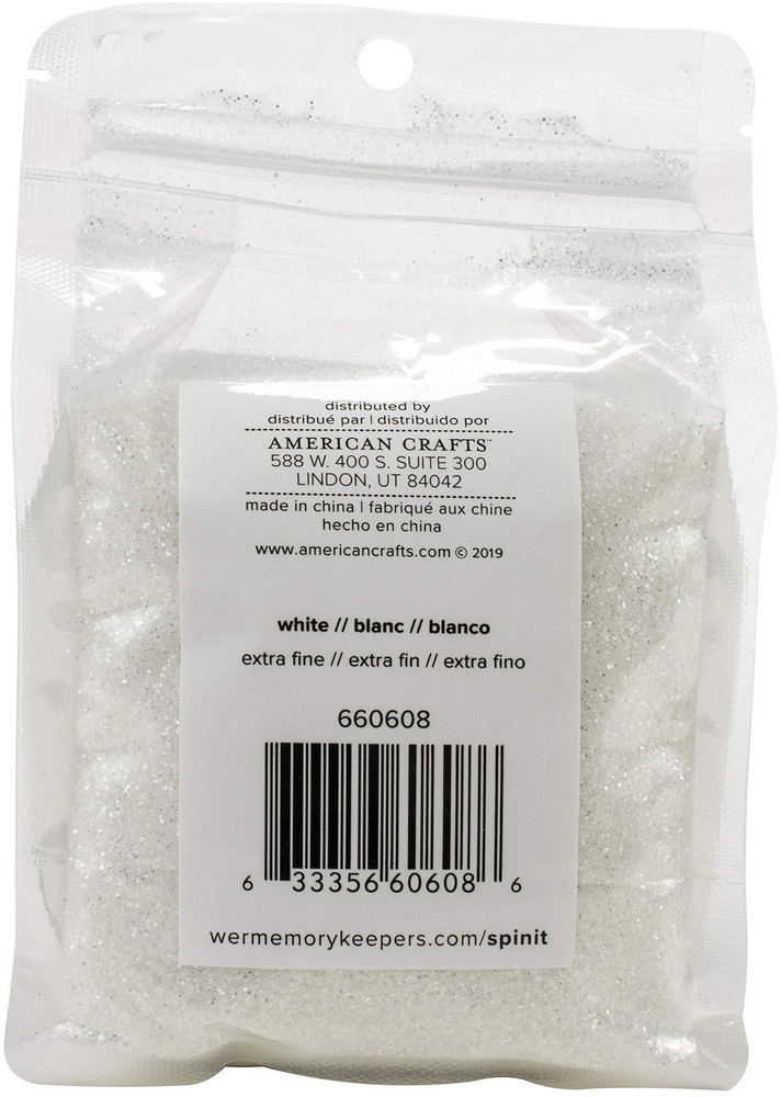 We R Spin It Extra Fine Glitter 10ozWhite