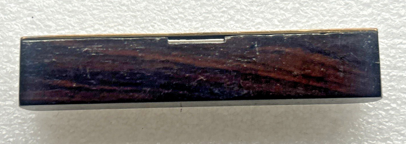 Miniature Spirit Level 4" - Brass & Hardwood - By Bennet B. Burley, Glasgow