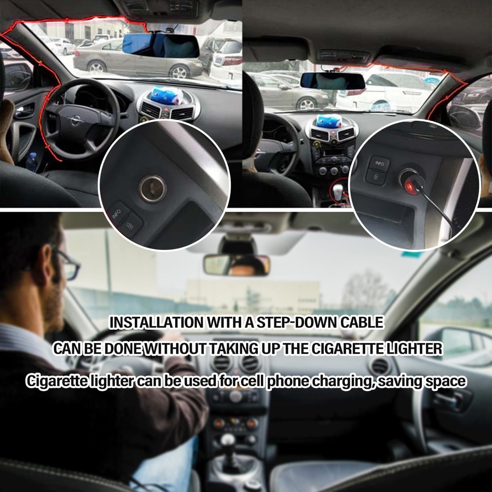 Dash Cam Hardwire Kit USB C Power Cable Fuse Tap Set