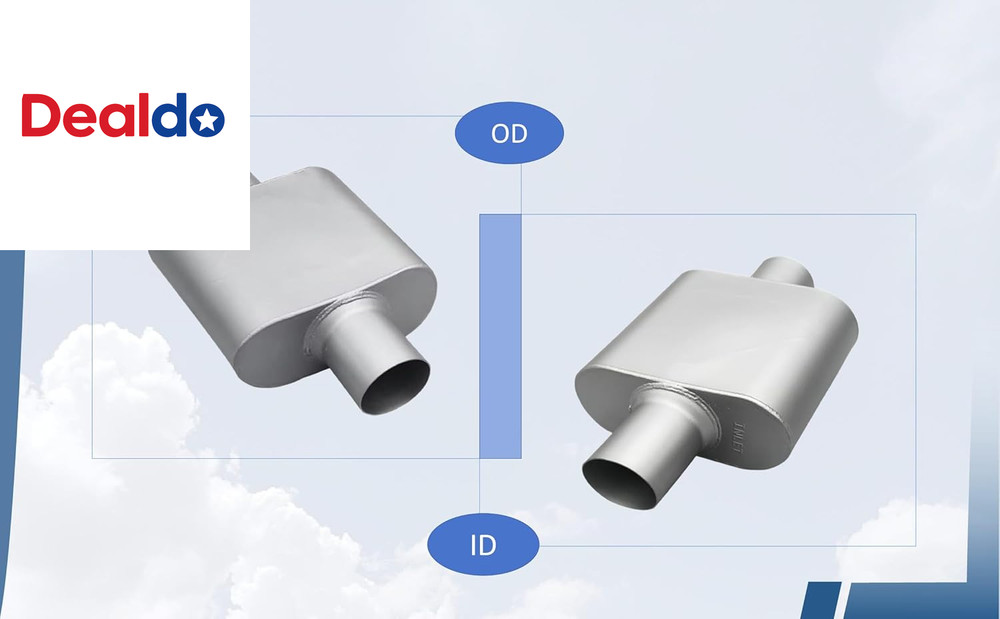 Performance Universal Aluminized Steel Single Chamber Muffler 2-Pack, 2.25" Inle