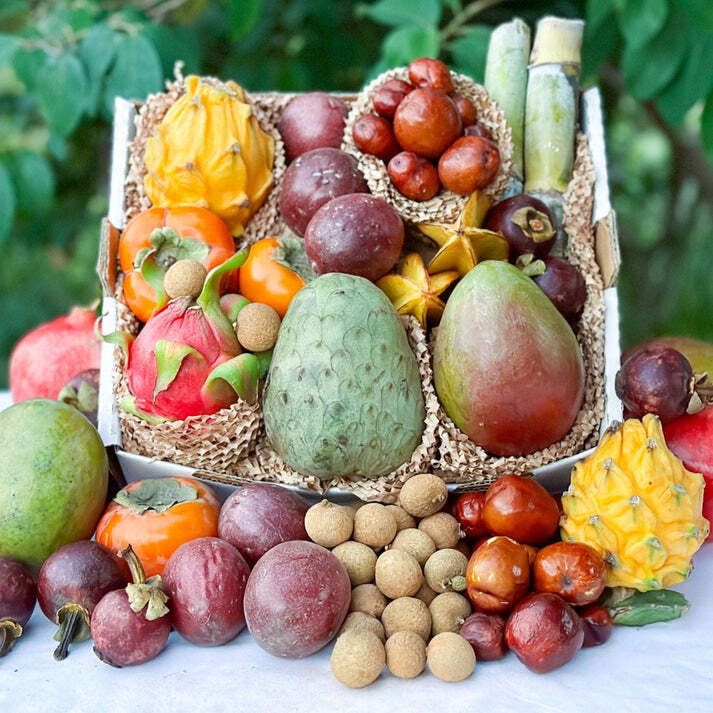 Fresh Exotic Fruit Box Sampler(Varies with Availability) - 5 Pounds