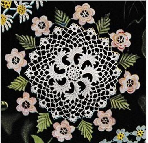 Vintage Crochet Pattern Irish Rose Doily Pattern #6406, Please read Description.