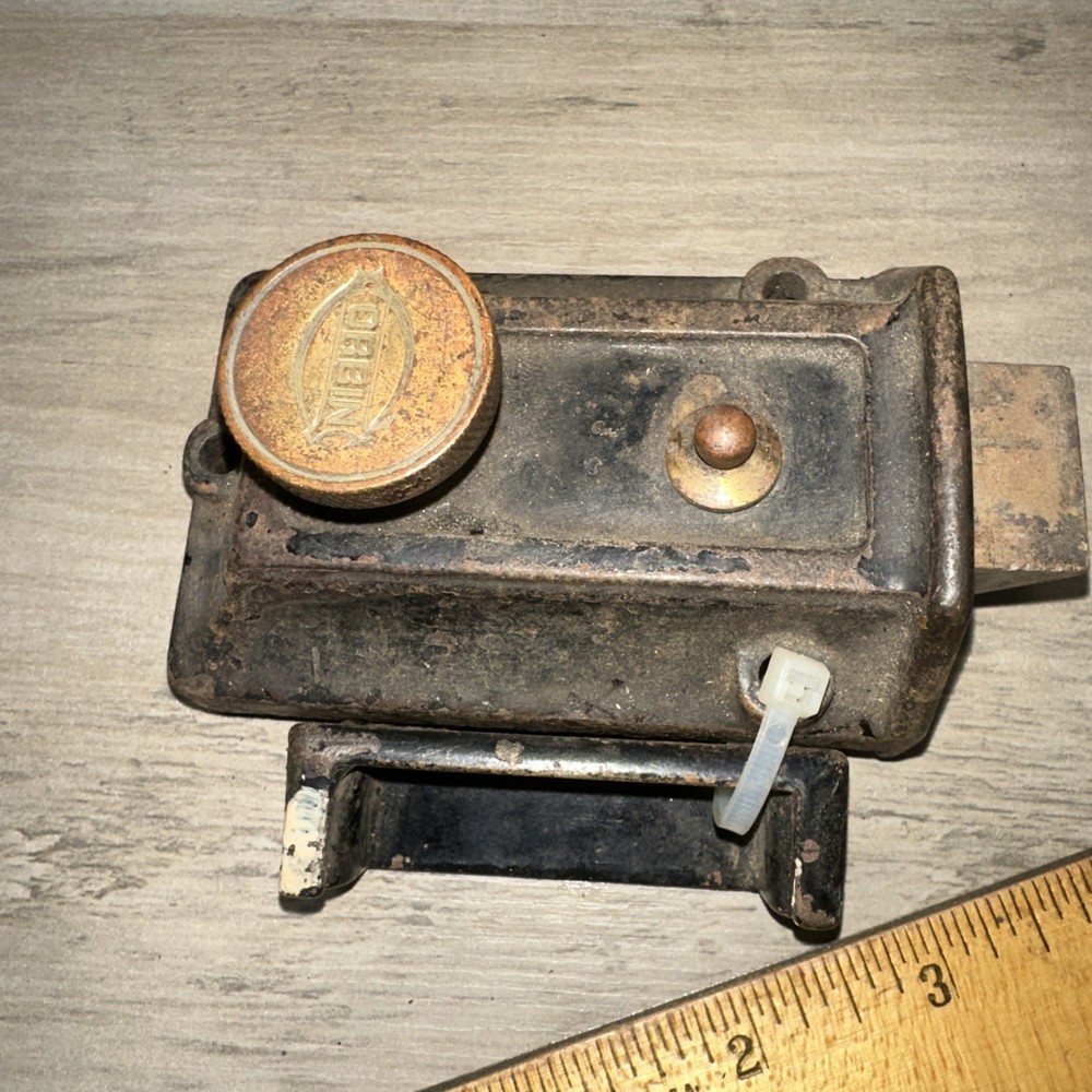 Antique Corbin Deadbolt Latch Surface Mount Working