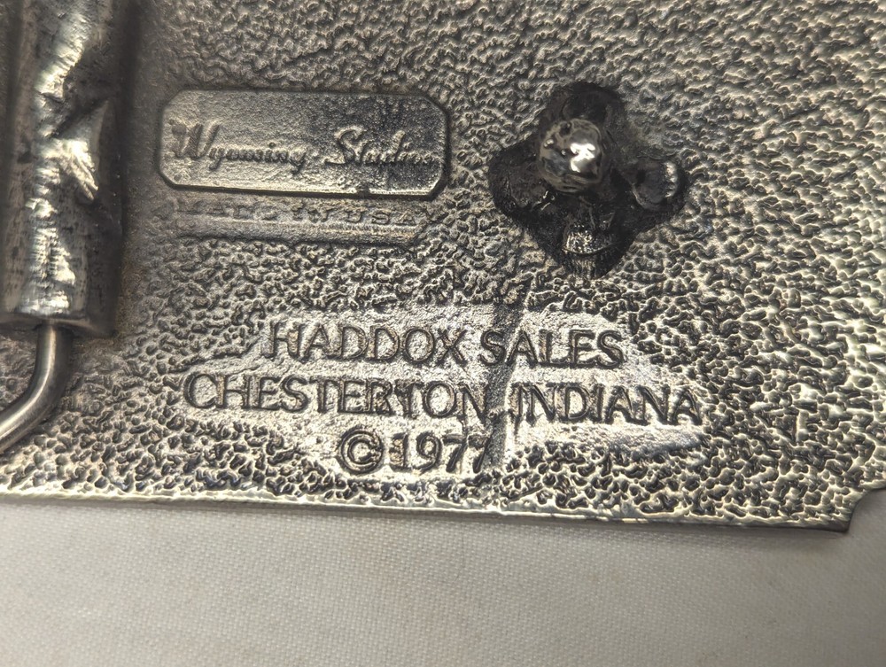 VTG Belt Buckle Wyoming Studios Iron Worker Structural Bridge Exclusive Edition