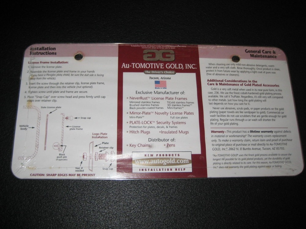 FORD MUSTANG TAG NEW