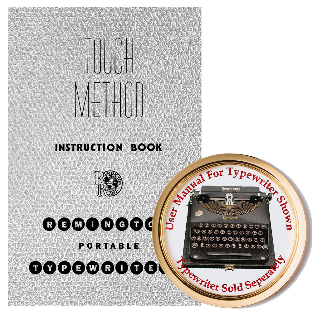 Remington Remette Portable Typewriter Instruction User Manual