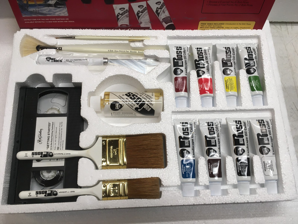 Vintage Bob Ross Master Oil Paint Set Complete