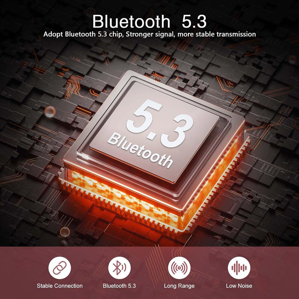 Bluetooth 5.3 Transmitter Receiver Long Range For TV Home Stereo Audio Adapter