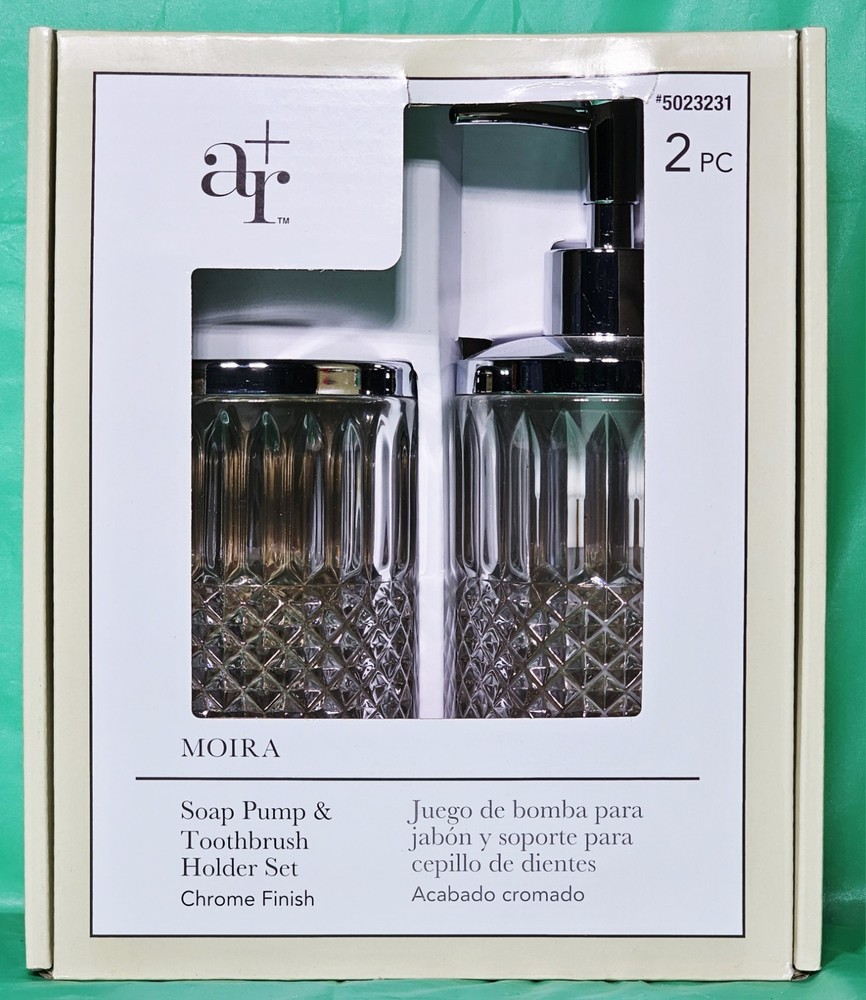 ***Allen + Roth Moira Soap & Toothbrush Holder (2 Pc Set)***