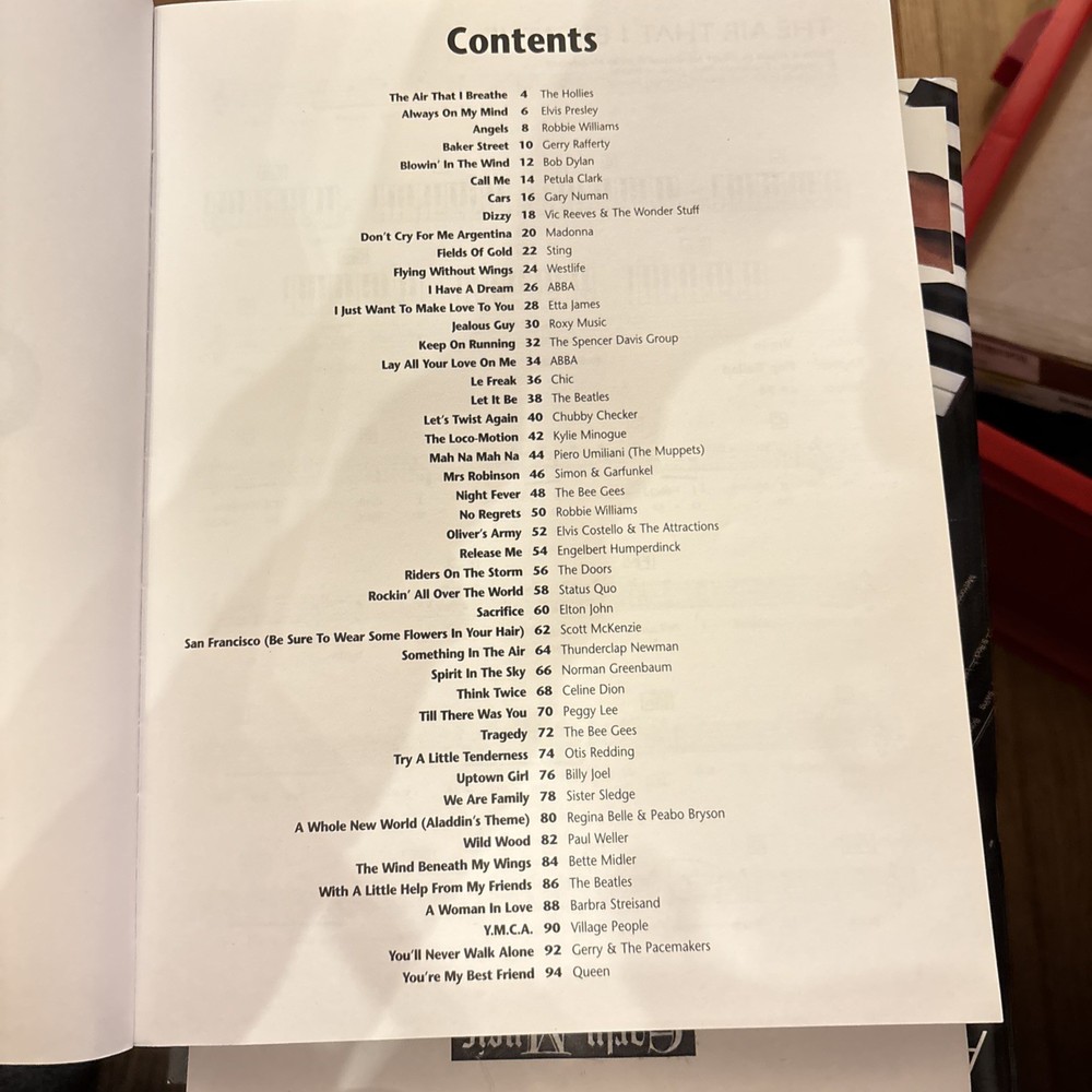 2 EASIEST KEYBOARD COLLECTION Top Pop Chart Hits Books