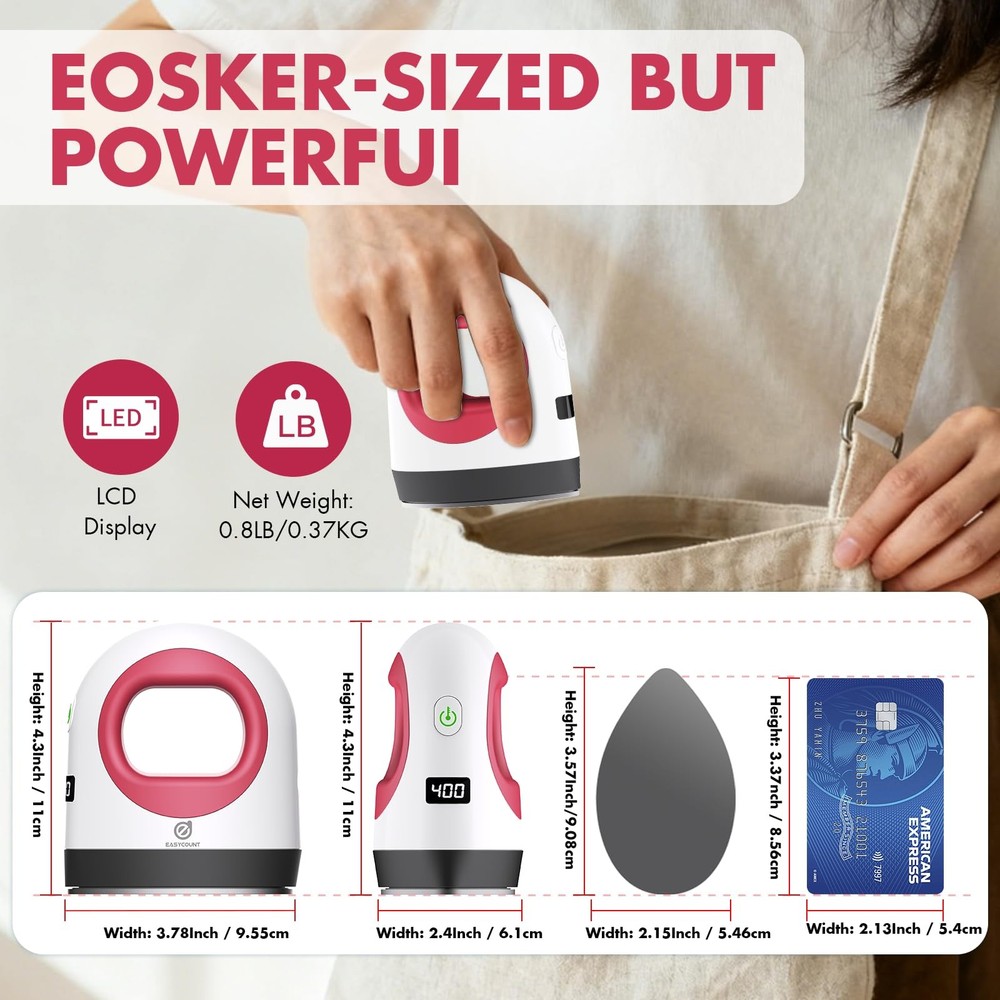 Easy Count E Mini Heat Press Machine, Small Heat Trasfer Machine Easy for Cra...