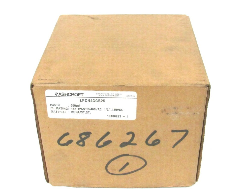 NEW ASHCROFT LPDN4GGB25 PRESSURE SWITCH