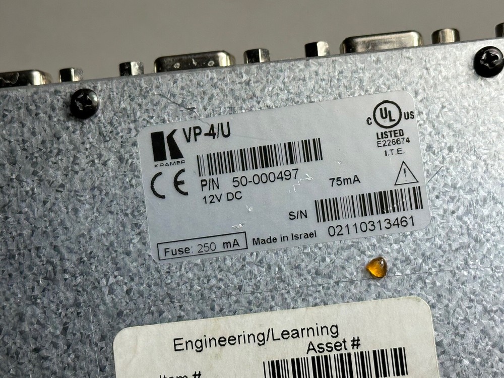 Kramer VP-4/U 1:4 VGA Distributor Distribution Amplifier