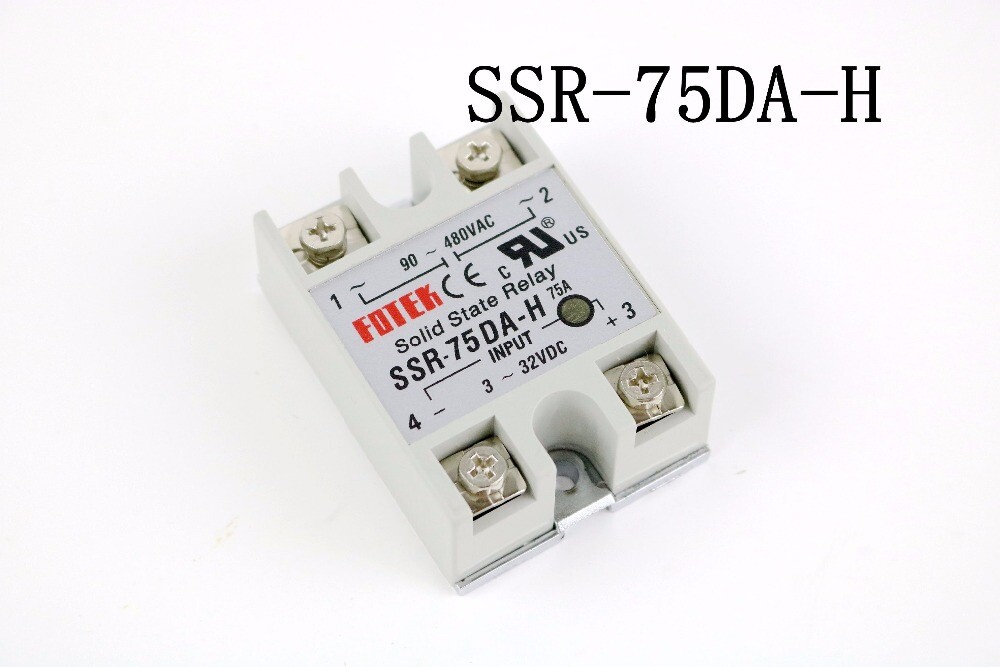 Solid State Relay SSR-75DA-H 75A Actually 3-32V DC TO 90-480VAC