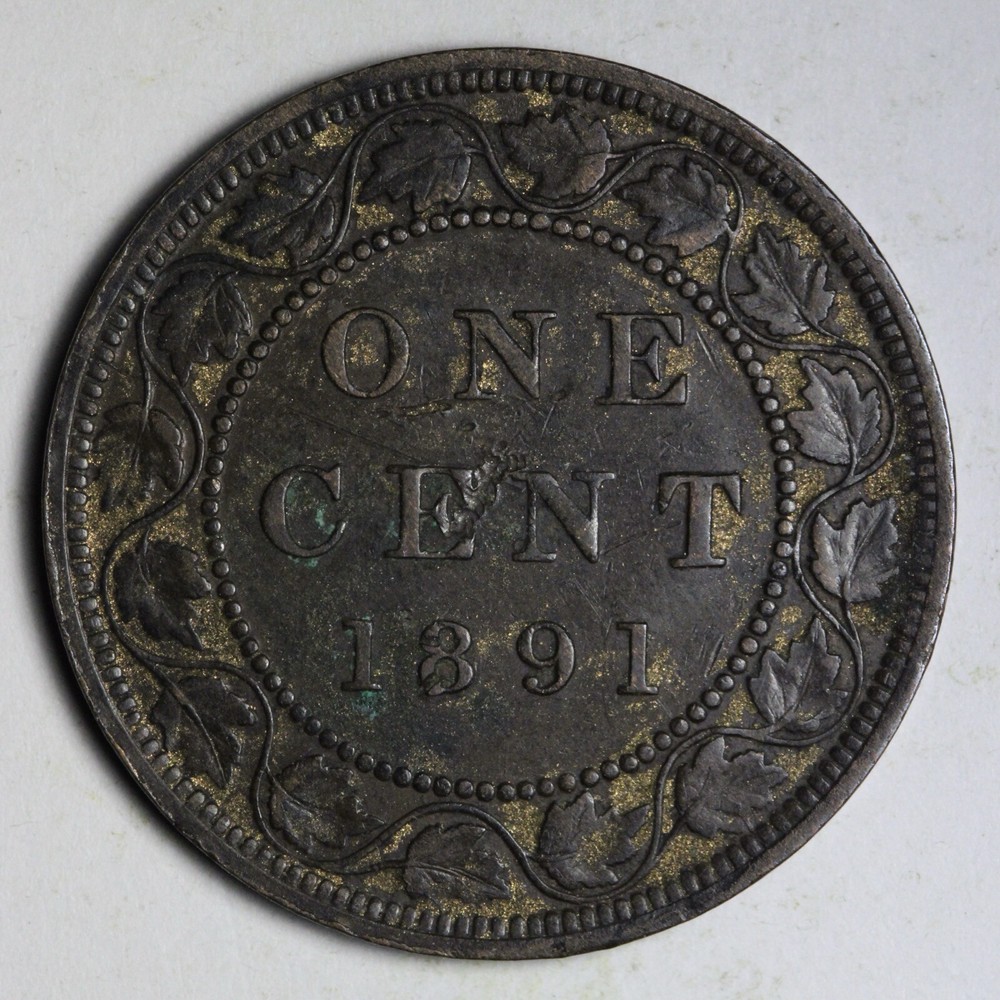 1891 LL LD Canada Large Cent E183 SCK