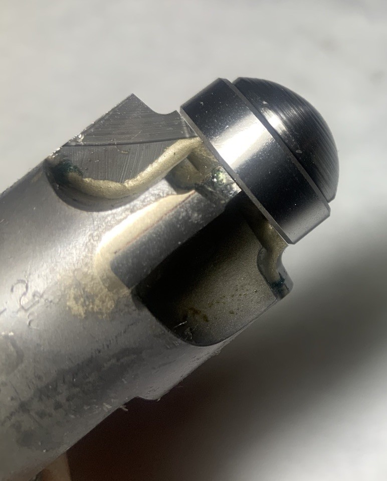 Internal Thread 4 Flute Carbide Router Bit 1/8” Radius Bearing Guided