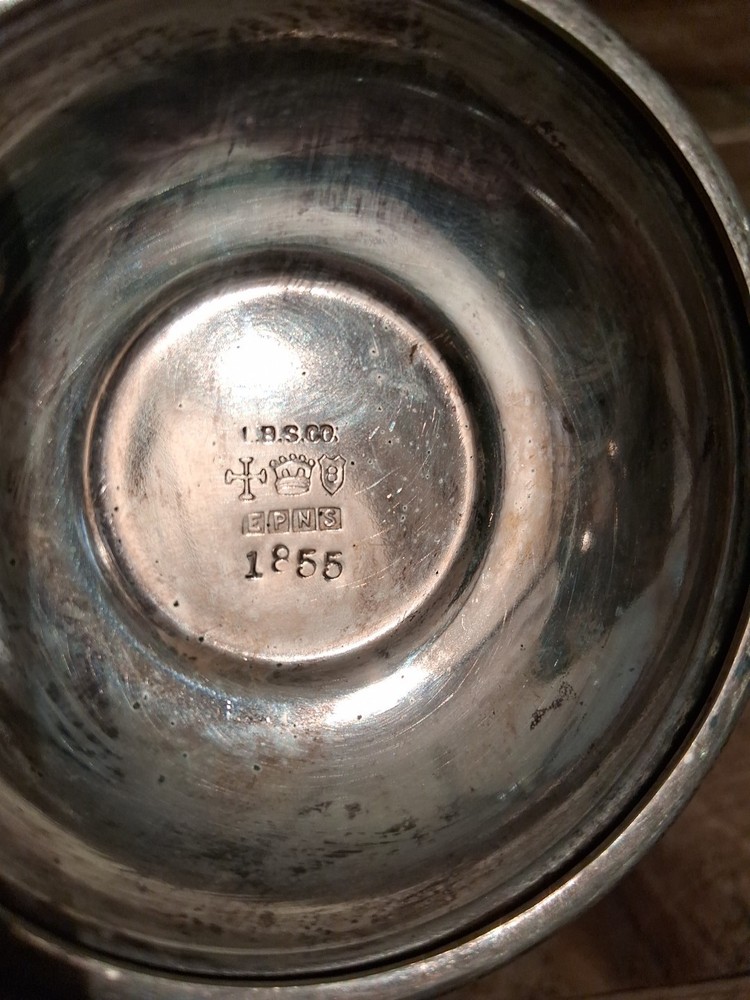 Silver Plate Compote With Lid L.B.S. Co. Lawrence B. Smith