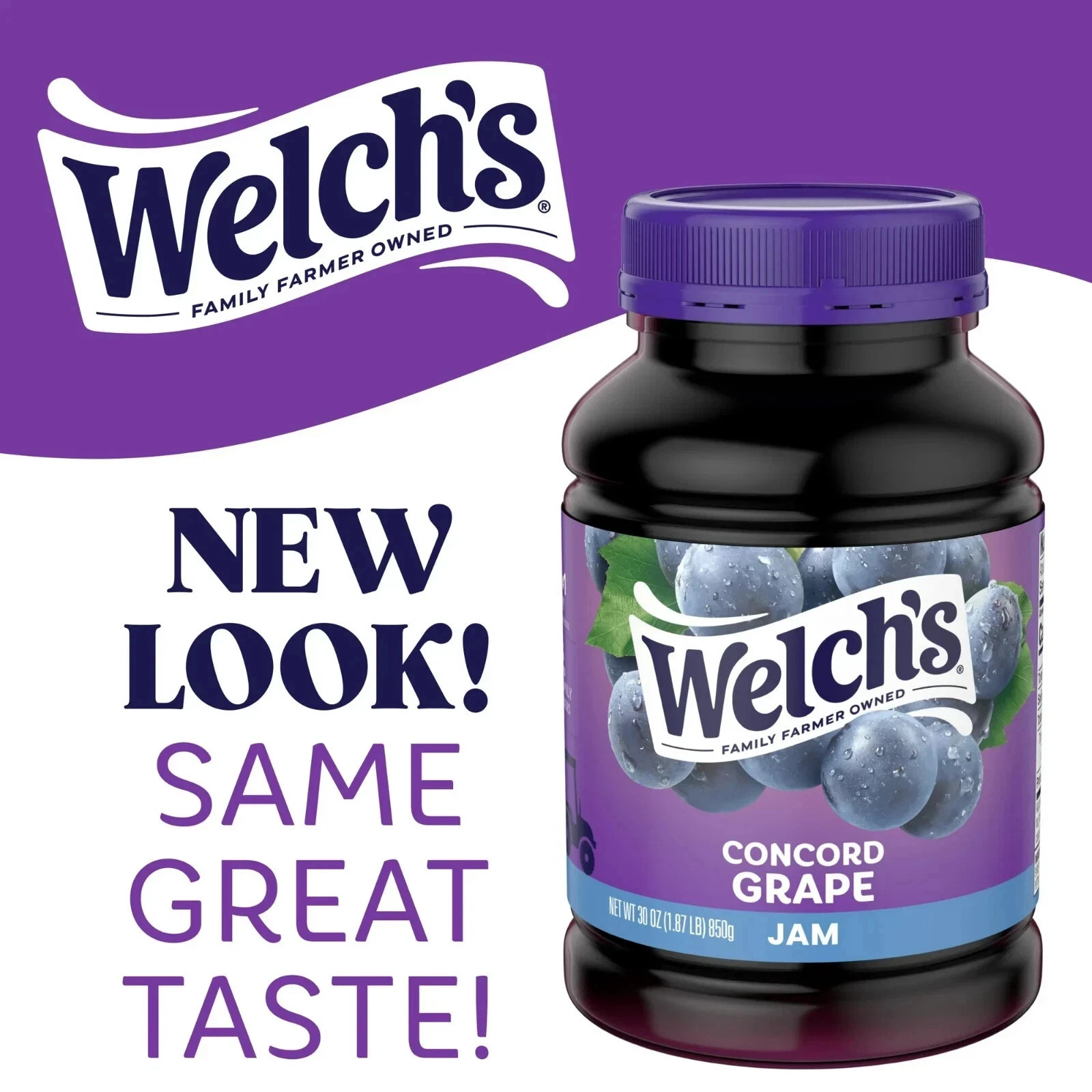 (2 pack) Welch's Concord Grape Jam, 30 oz Jar...
