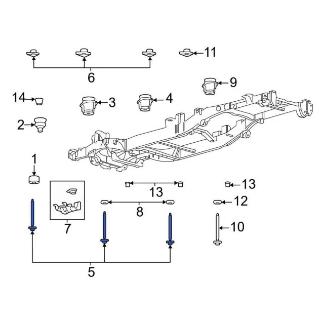 Genuine Mount Bolt W718644-S439