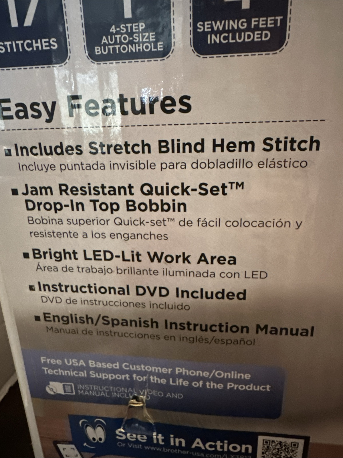 Brother LX3817 Lightweight 17-Stitch Full-Size Sewing Machine-Unopened ~ NIB