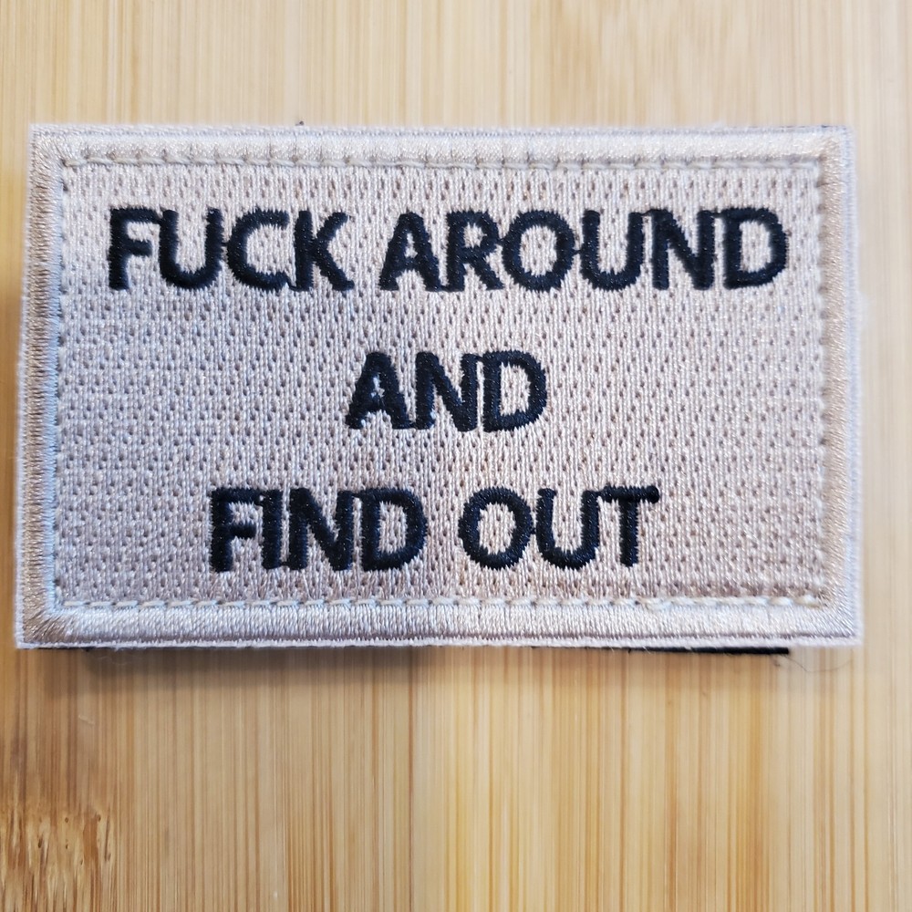 FAFO Fun Sarcastic Tactical Morale Patch Hook and Loop