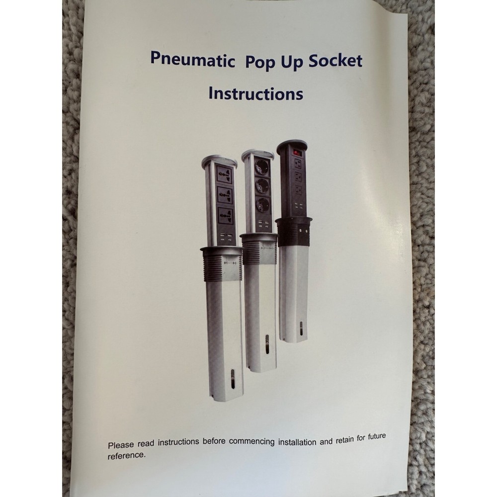 Zeshan Electric Smart Lifting Desktop Socket New Open Box