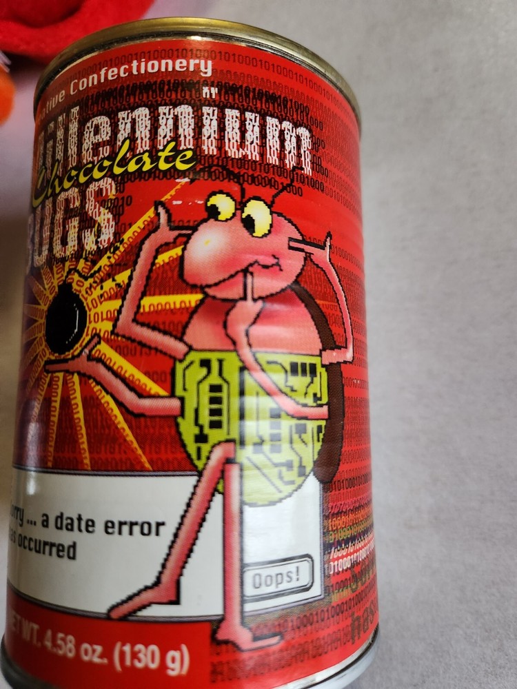 Y2K Millennium Chocolate Bugs in Sealed Can 2000