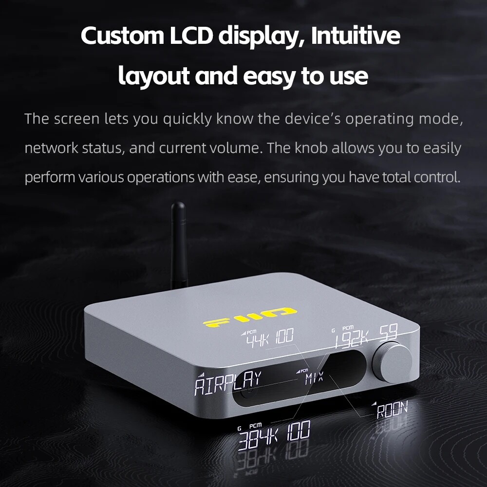 FiiO SR11 AirPlay Audio Streamer Receiver,WiFi Multiroom Streamer,Stream Hi-Res