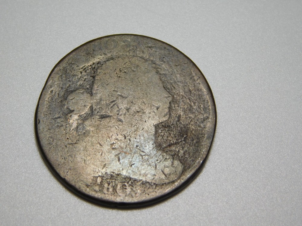 VINTAGE US COPPER COINS 1805 DRAPED BUST LARGE CENT